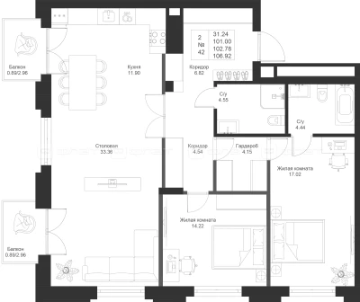 Планировка квартиры